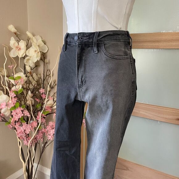 Hollister Women Jeans size 0R Curvy High Rise Stretch Black Mom Smokey - Picture 5 of 10